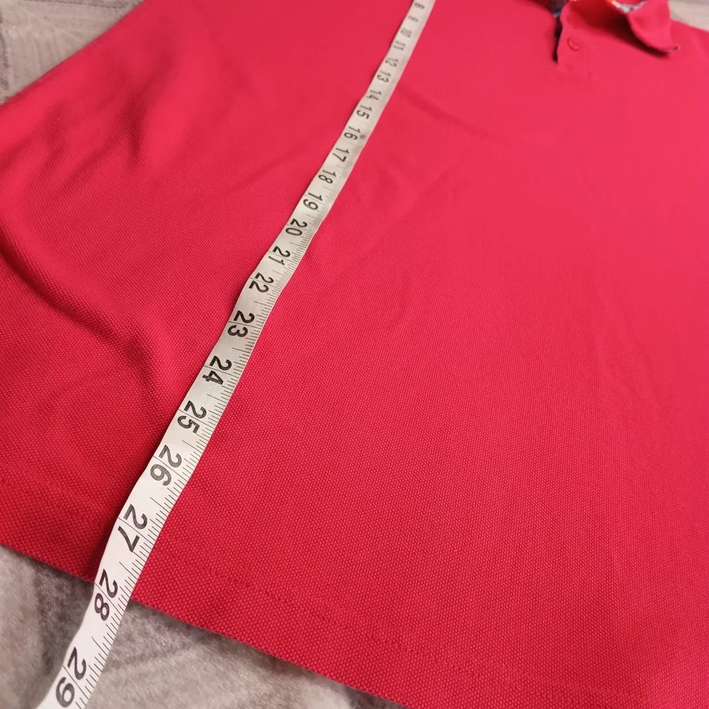 Bugatchi Uomo Golf Polo Shirt 1/4 Mens‎ L? Flip Cuff Stretch Performance Cotton